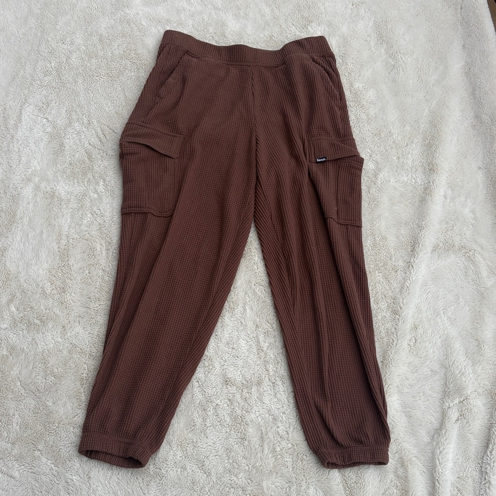 Bench Waffle Knit Cargo Joggers – Textured Loungecore | Size Medium - Picture 2 of 8